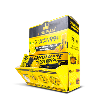 King Palm Flavoured Squeeze & Pop Tips - Lemon Haze (50pcs)