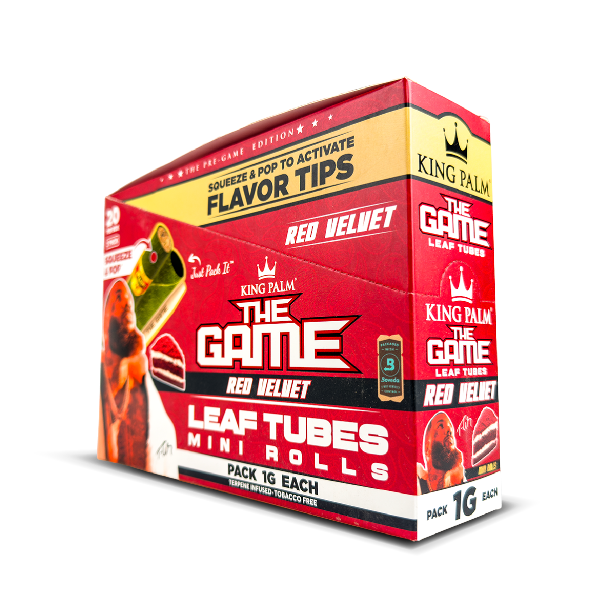 King Palm The Game Terpene Infused Mini Rolls (1g) - Red Velvet