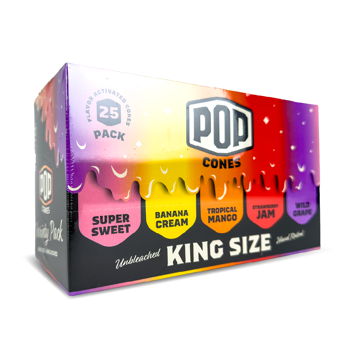 POP Cones: King Size Variety Pack - 6x Cones (25 Pack)