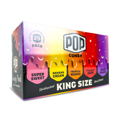 POP Cones: King Size Variety Pack - 6x Cones (25 Pack)