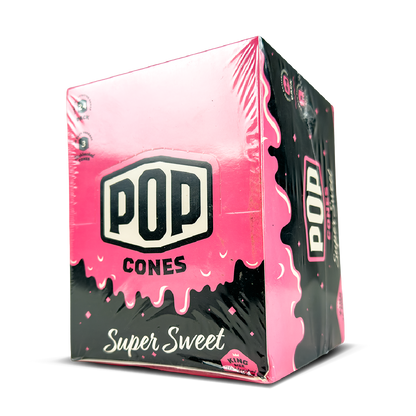 POP King Size Unbleached Pre Rolled Cones - Super Sweet (Full Box)