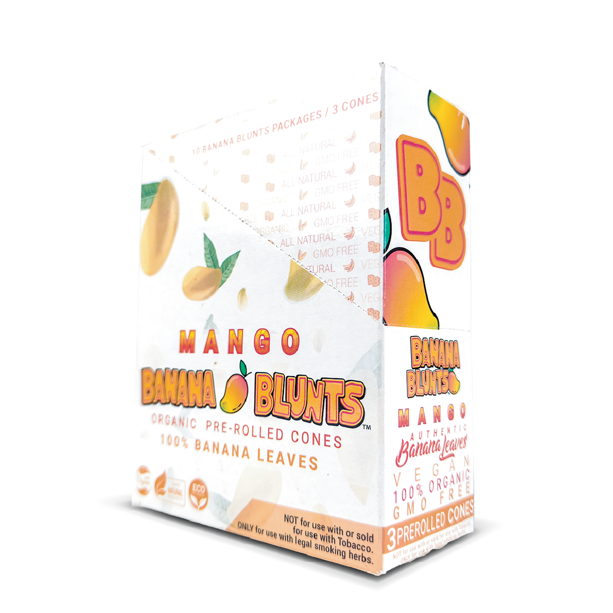 Banana Blunts: Mango - 3x Organic Pre-Rolled Cones (10 Pack)