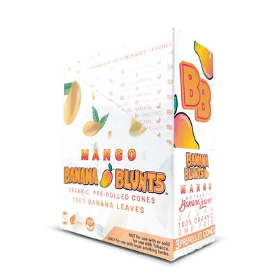 Banana Blunts: Mango - 3x Organic Pre-Rolled Cones (10 Pack)