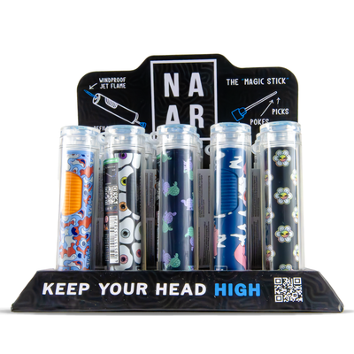 NAAR Jet Flame Lighters: Display Cases (15 Pack)