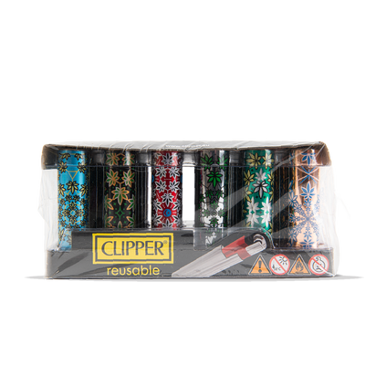 Clipper Metal Lighters - Kaleido Lea (30 pcs)