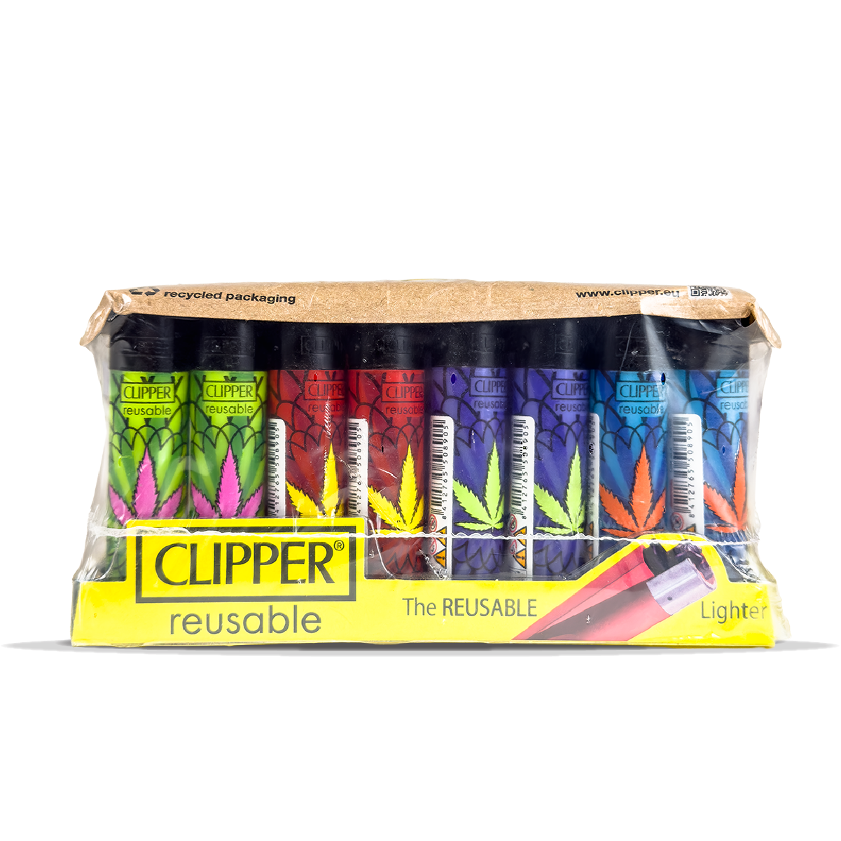 Clipper Lighters -  Hypnotic Leaves (40pcs)