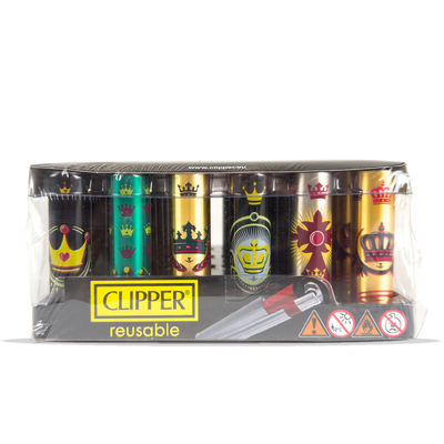 Clipper Lighters - Metal The Crown (30pcs)