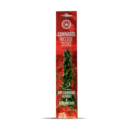 Cannabis Incense Sticks Dry Cannabis & Strawberry (6 Pack)