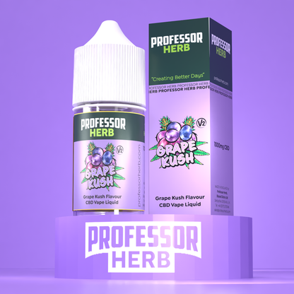 Professor Herb CBD Vape Liquid 1000mg/30ml V2 - Grape Kush