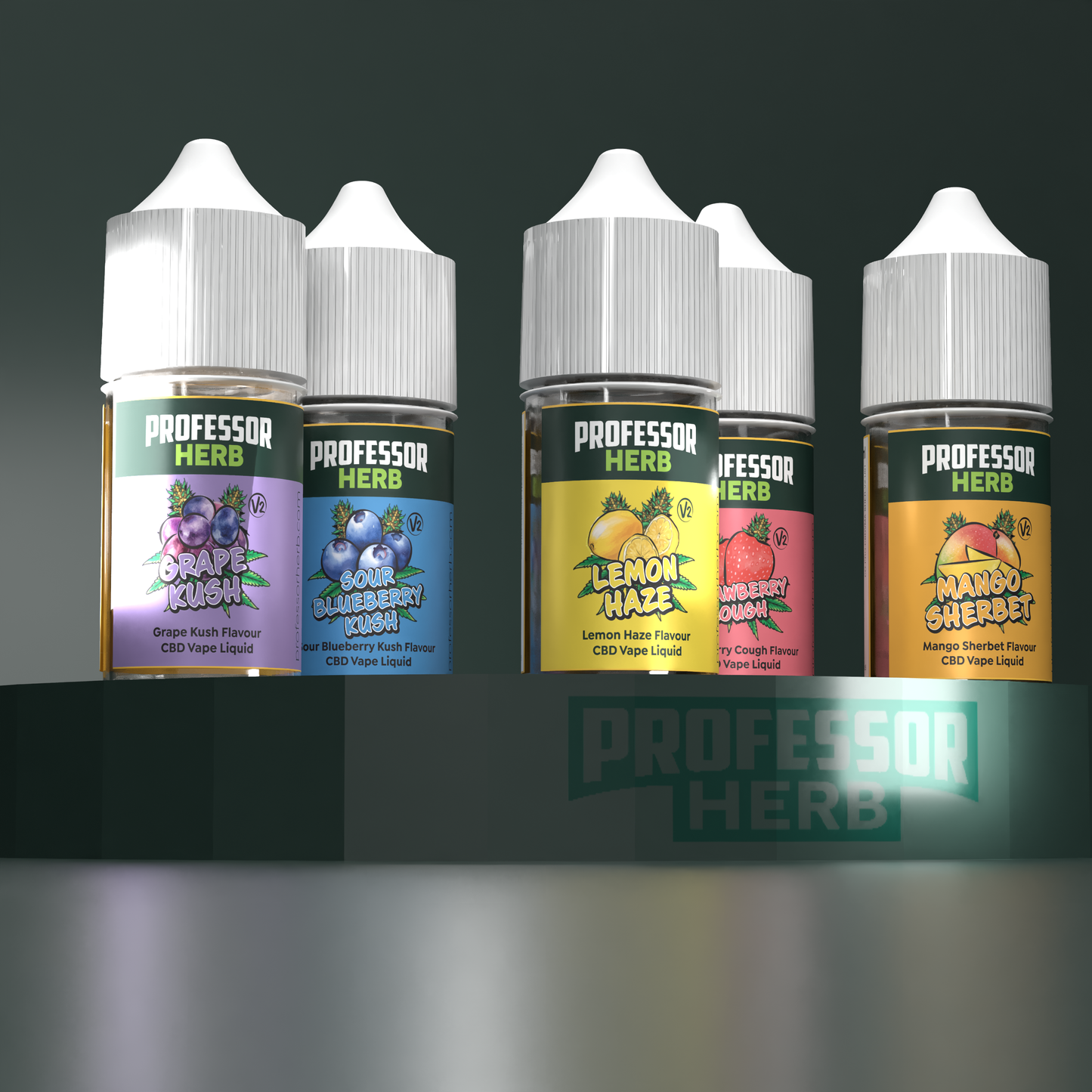 Professor Herb CBD Vape Liquid 1000mg/30ml V2- Sour Blueberry Kush