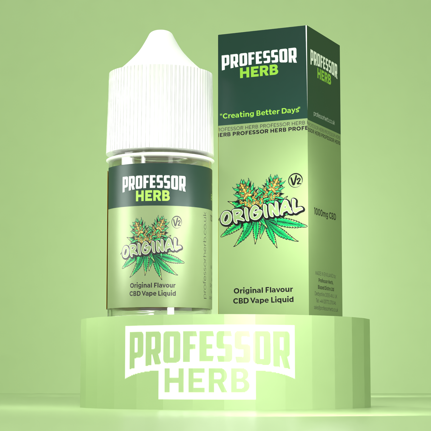Professor Herb CBD Vape Liquid 1000mg/30ml V2 - Original