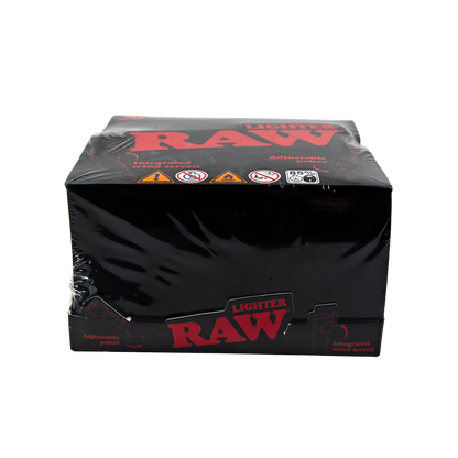 Raw: Black Adjustable Poker Lighters (30 Pack)