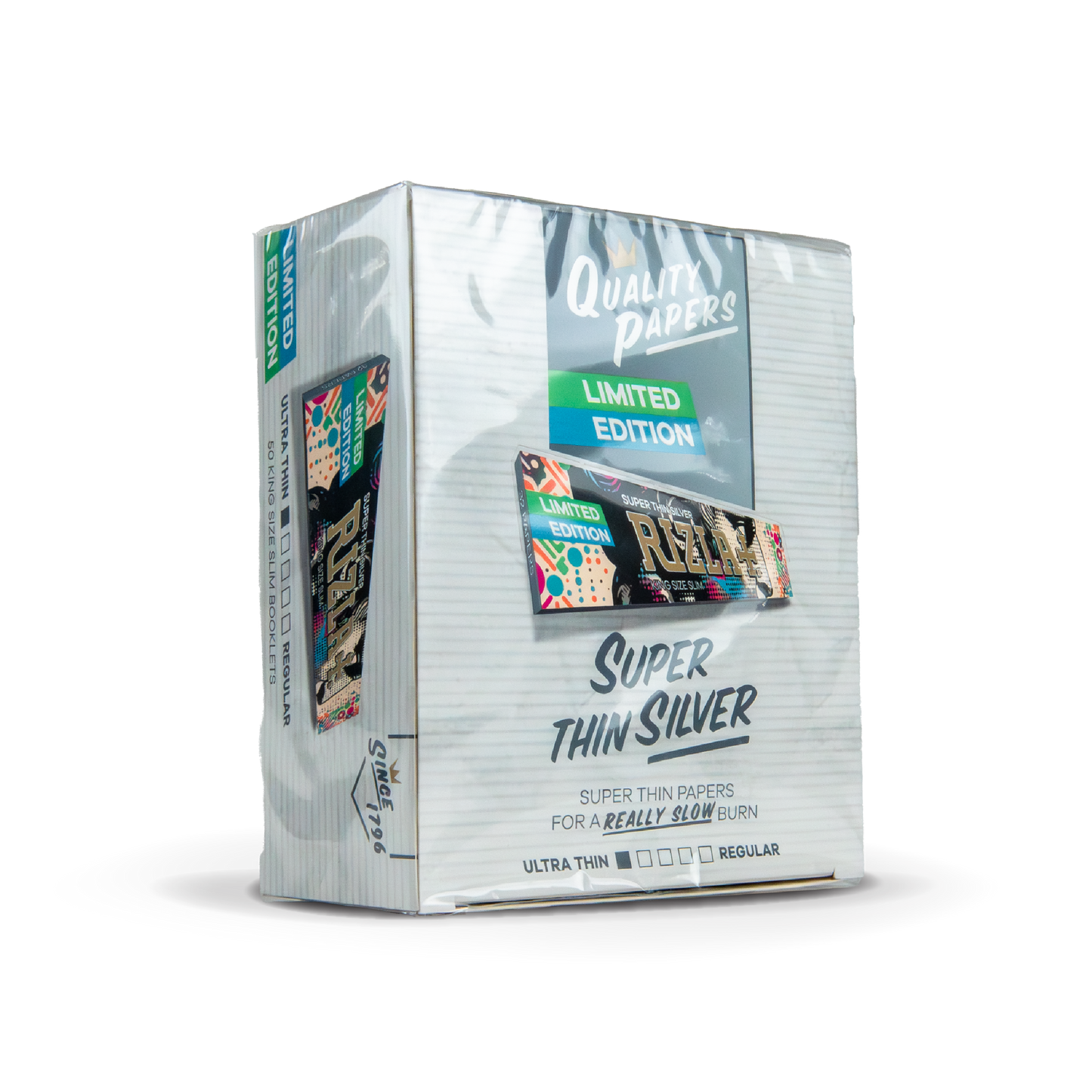 Rizla Rolling Papers: Silver Limited Edition King Size Slim (50 Pack)