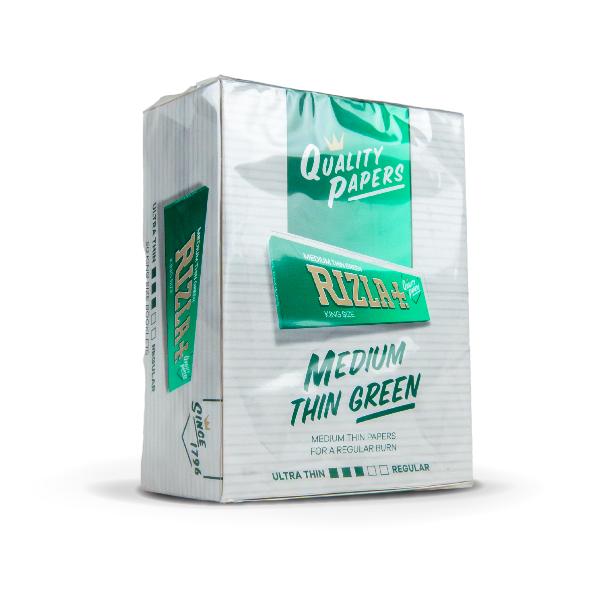 Rizla Rolling Papers: Green - King Size Slim (50 Pack) – Blazed Wholesale