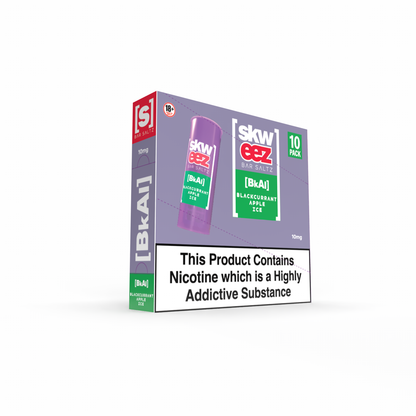 Skweez Nic Salts: Blackcurrant Apple Ice - 10mg (10 Pack)