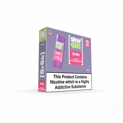 Skweez Nic Salts: Sour Strawberry - 10mg (10 Pack)
