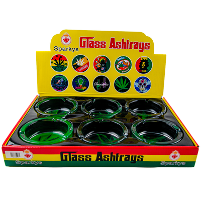 Sparkys Glass Ashtray (6 Pack)