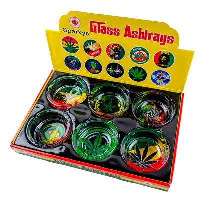 Sparkys Glass Ashtray (6 Pack)