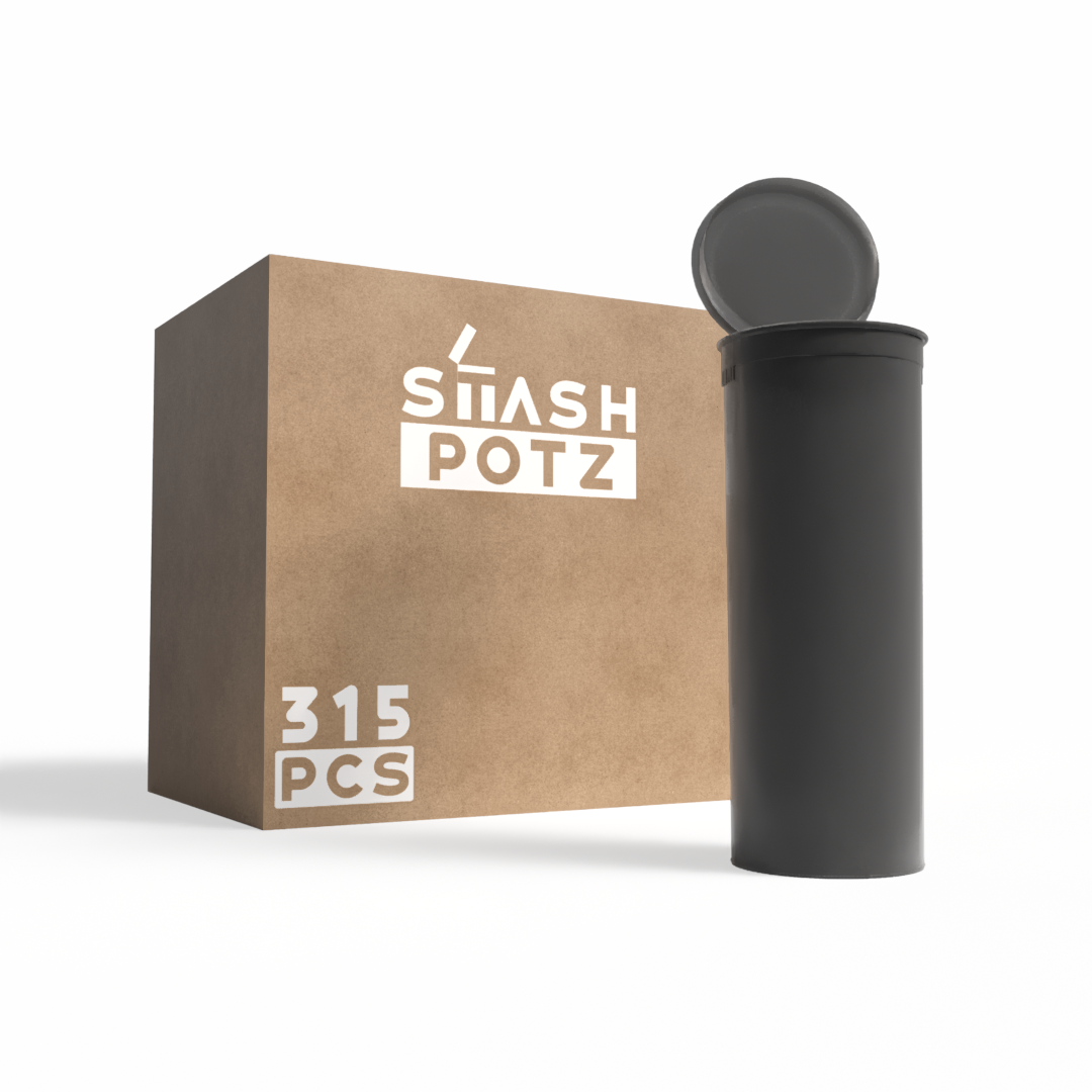 Stash Potz: Unlabelled Pots - Black (315 Pack)