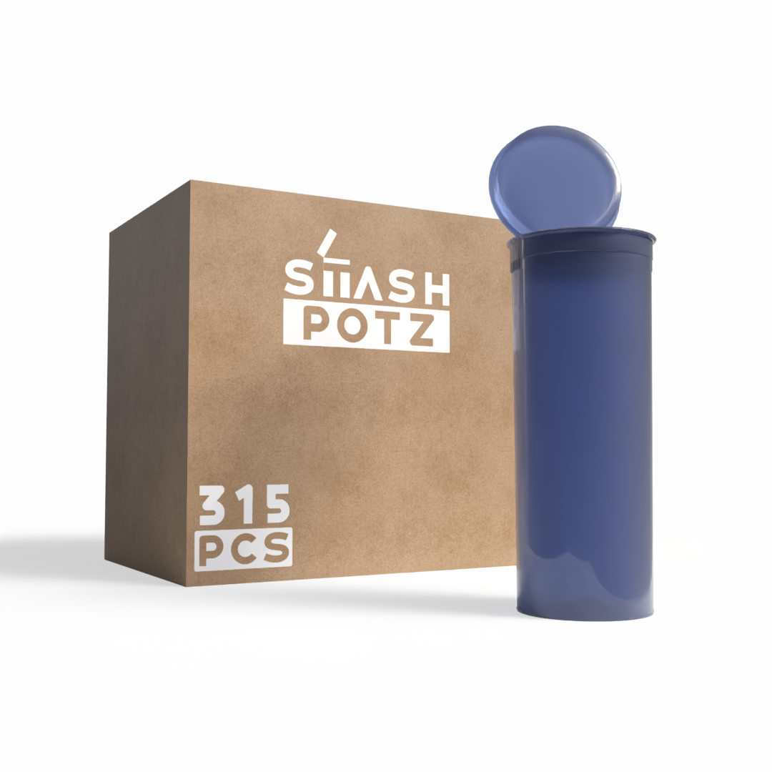 Stash Potz: Unlabelled Pots - Blue (315 Pack)