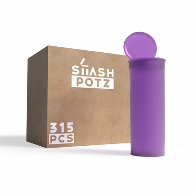Stash Potz: Unlabelled Pots - Purple (315 Pack)