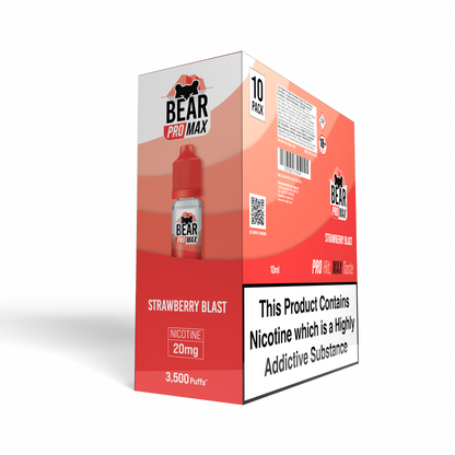 BEAR Pro MAX Salts: Strawberry Blast - 20mg (10 Pack)