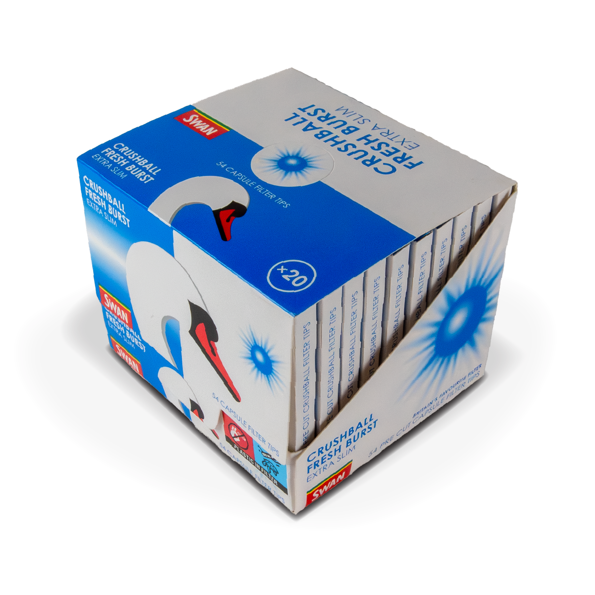 Swan Filters: Fresh Burst Crushball - 54 Tips (20 Pack)