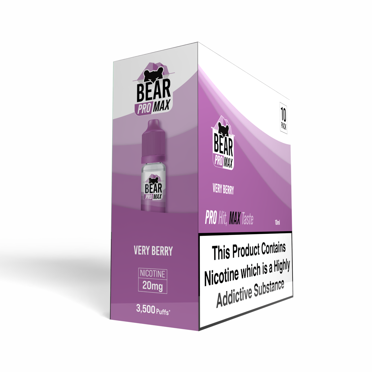 BEAR Pro MAX Salts: Very Berry - 10mg (10 Pack)