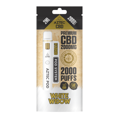 Aztec CBD Premium CBD Pod System 2000mg 2ml - White Widow