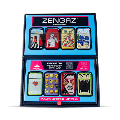 Zengaz Cube Display Jet Lighters ZL-12 (16 pcs)