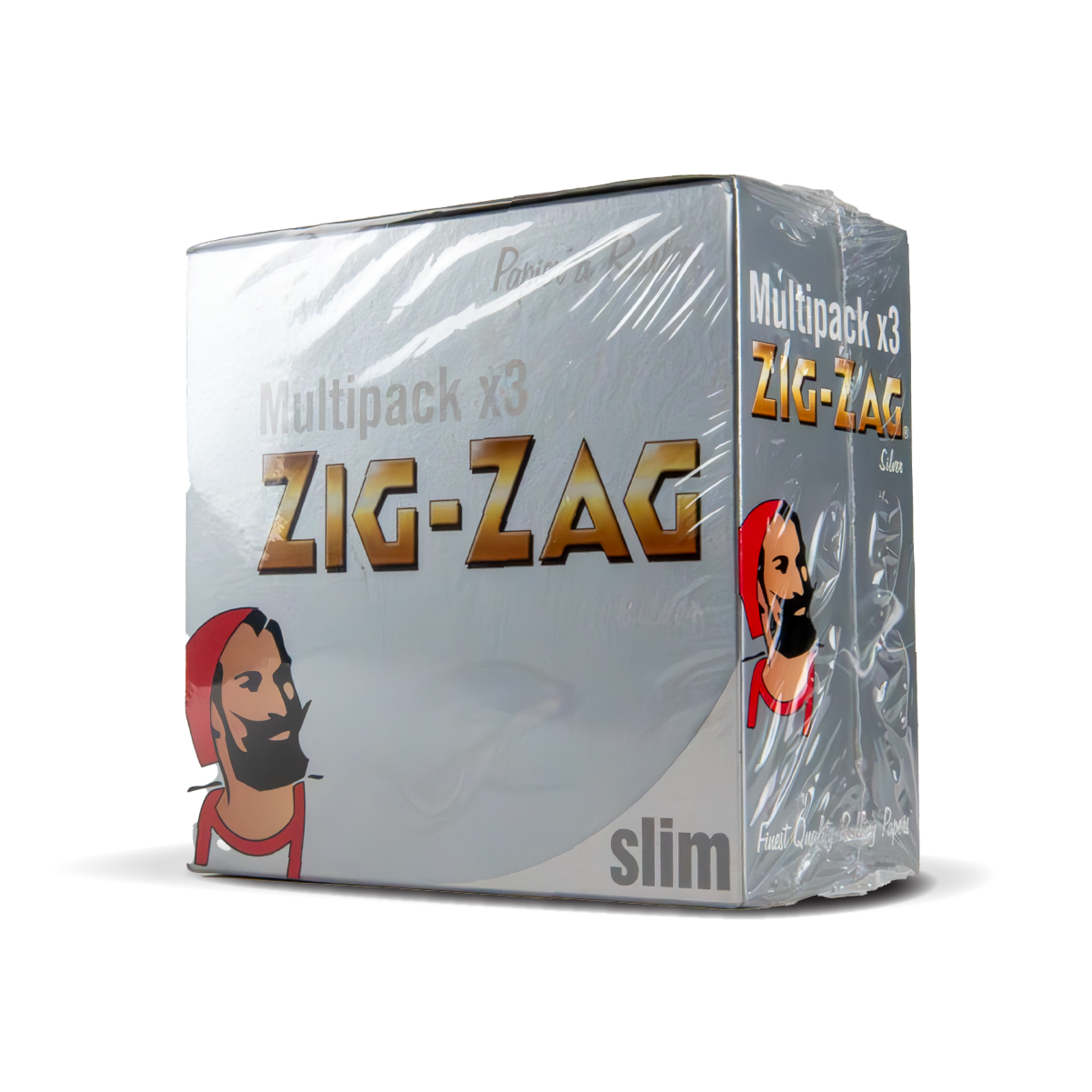 Zig Zag Rolling Papers Multipack: Silver King Size Slim - 3 Booklets (12 Pack)