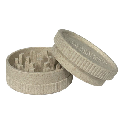 Professor Herb Biodegradable Hemp Shredder Grinder (2 Part) - White