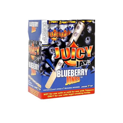 Juicy Jay's Blueberry Jones Flavoured Cones (Full Box)