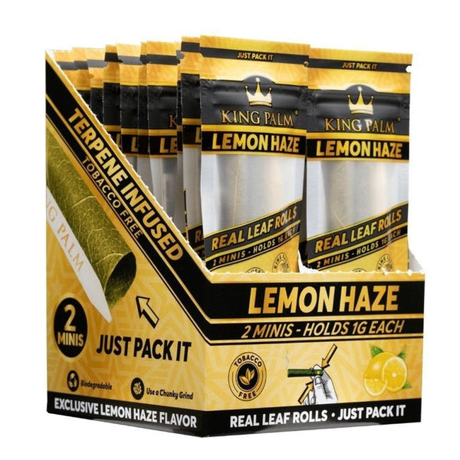 King Palm Terpene Infused Leaf Rolls - Lemon Haze-King Palm-Blazed Wholesale