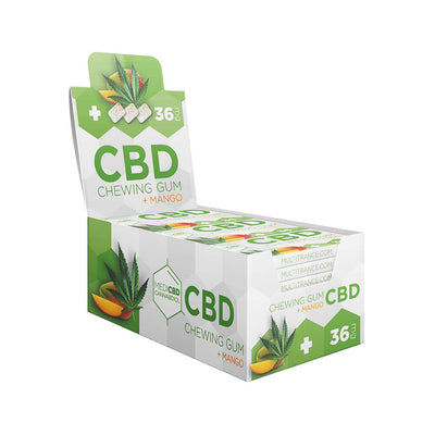 MediCBD CBD Mango Chewing Gum 36mg (Full Box)