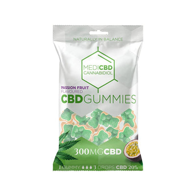 MediCBD Passion Fruit CBD Gummy Bears 300mg