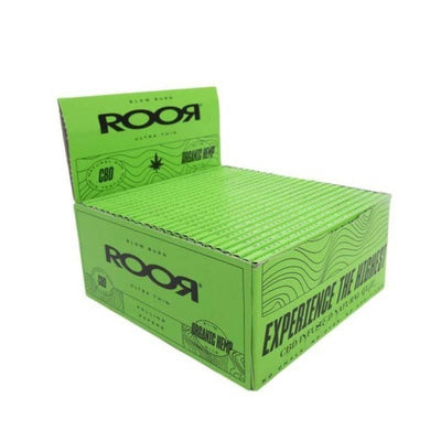 ROOR CBD Infused Ultra Thin King Size Rolling Papers - Organic Hemp