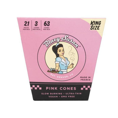 Blazy Susan King Size Cones (21 pcs) - Pink