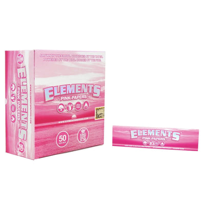Elements King Size Slim Pink Rolling Papers