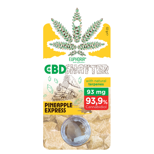 Euphoria CBD Shatter 93mg-Euphoria-Blazed Wholesale