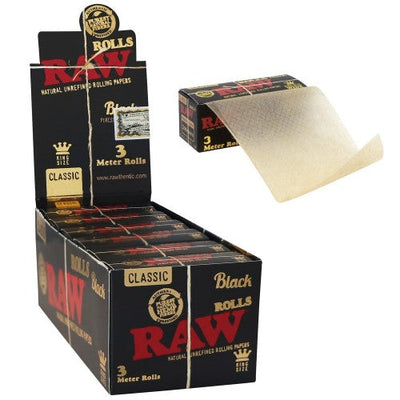 RAW Black 3M Roll Rolling Paper