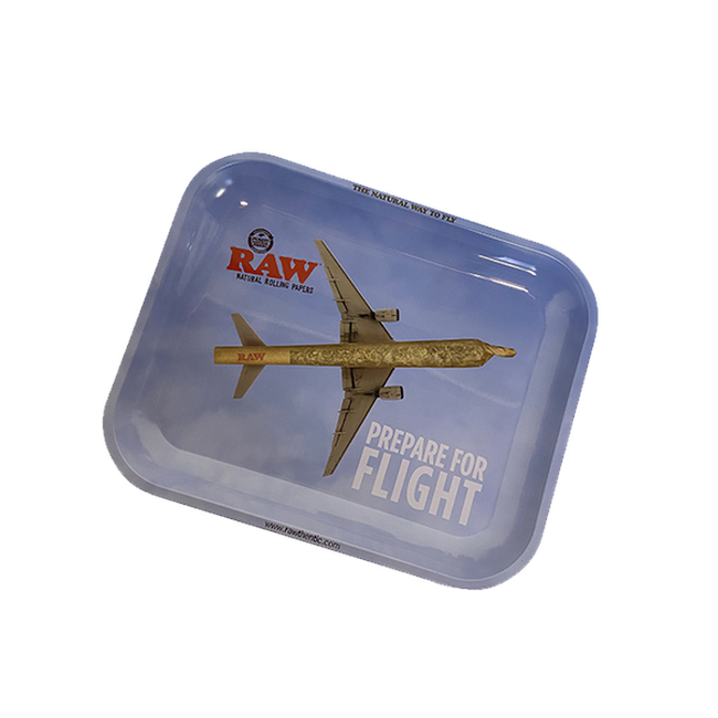 RAW 'Prepare for Flight' Rolling Tray (X Large 27.5 x 34)-RAW-Blazed Wholesale