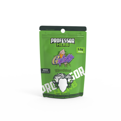 Professor Herb Hemp Briquette Hash (3.5g) - Gelato